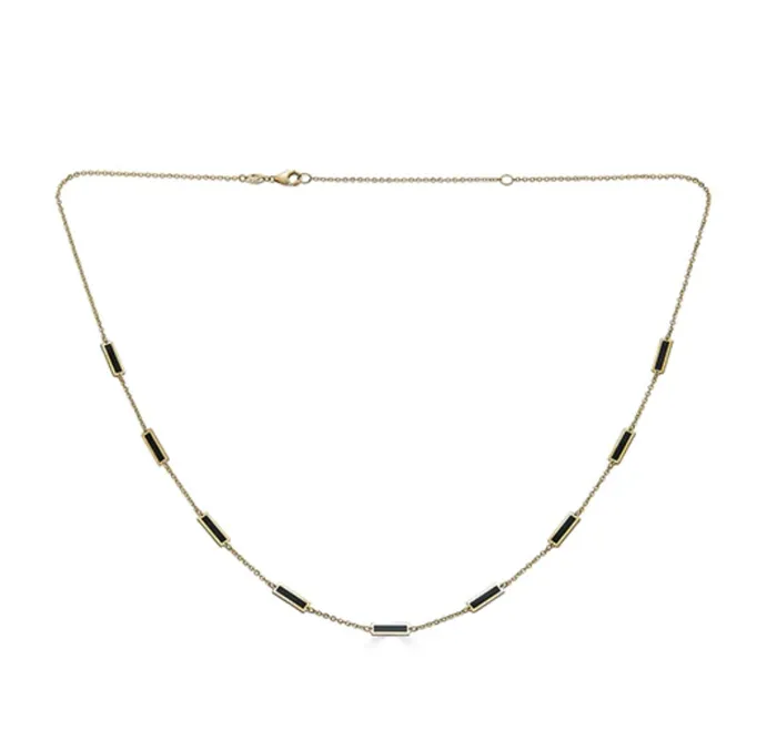 14k Enamel Bar Necklace Millo Jewelry Necklaces