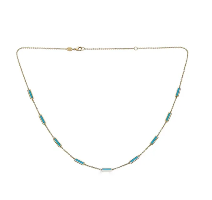 14k Enamel Bar Necklace Millo Jewelry Necklaces
