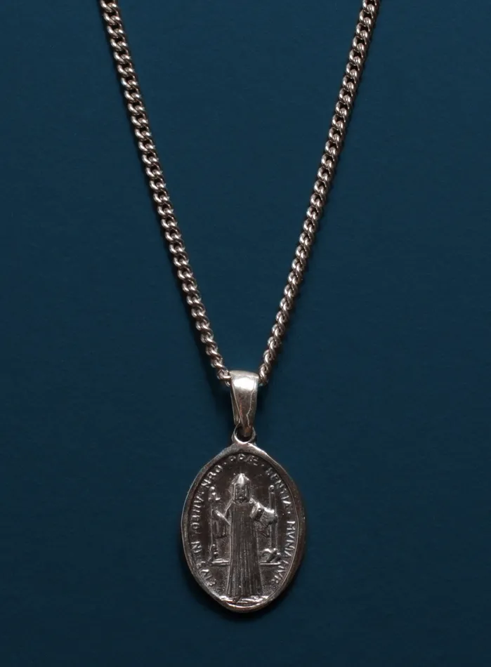 925 Sterling Silver St Benedict Oval Medal WE ARE ALL SMITH Mens Jewelry Clothing Rings 925 Sterling Silver St Benedict Oval Medal WE ARE ALL SMITH Mens Jewelry Clothing Rings