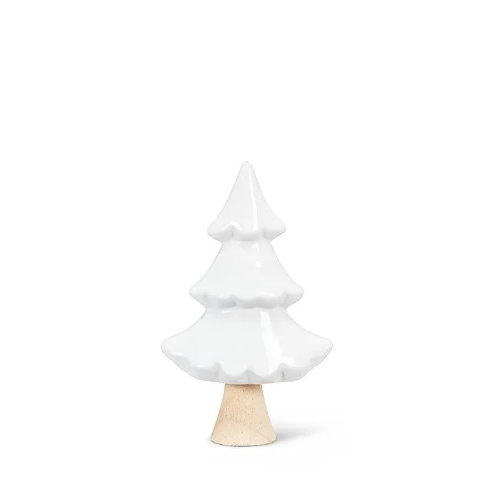Abbott Small Simple Tree White 9 Necklaces