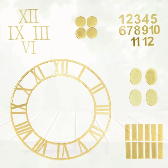 Acrylic Clock Accessories Light Gold Resinarthub Necklaces