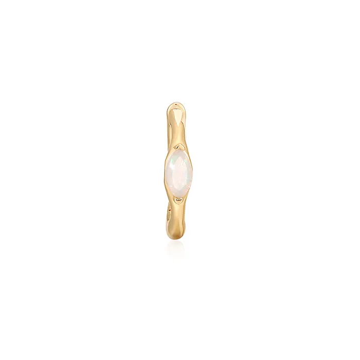 ARETHA Opal Huggie AURELIE GI Earrings