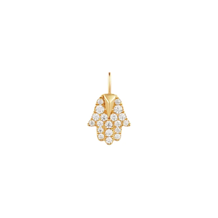 AURELIE GI Necklaces MIRIAM Diamond Hamsa Pendant