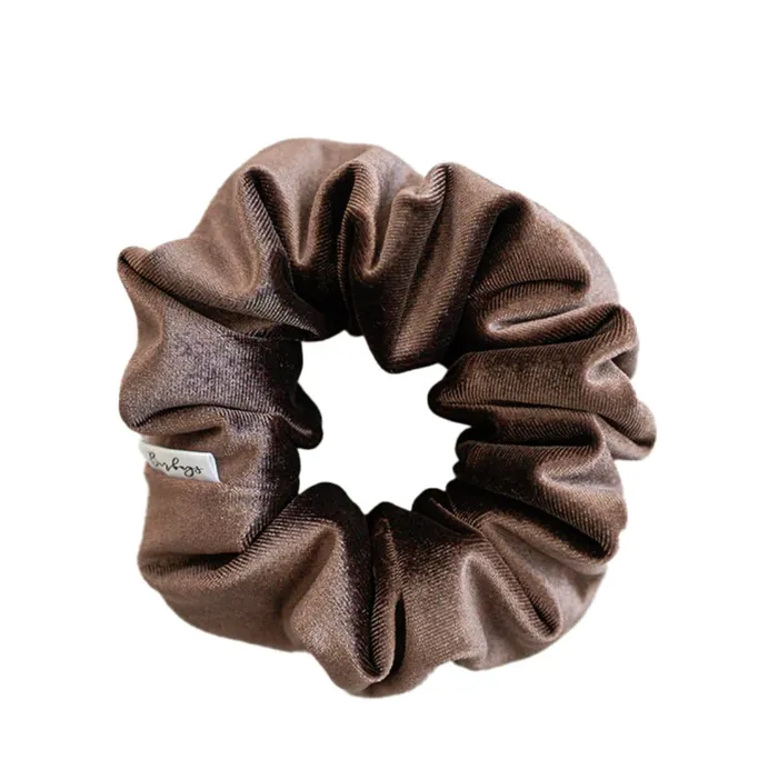 Barbays Earrings Barbays Mocha Velvet Scrunchie