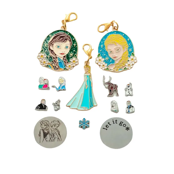BATH0004FROZEN Charm Drop Frozen Princesses Charm Necklaces
