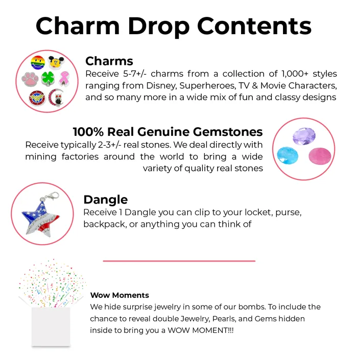 BATH0004SUPERHEROES Charm Necklaces Charm Drop Super Heroes