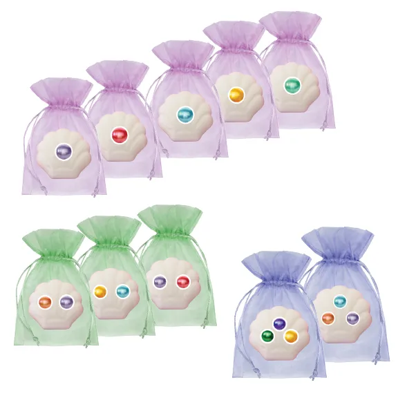 BATHBUN004 Rings Pearl Bomb Round Pearls Saver Bundle 5 Singles 3 Twins 2 Triplets 17 Pearls