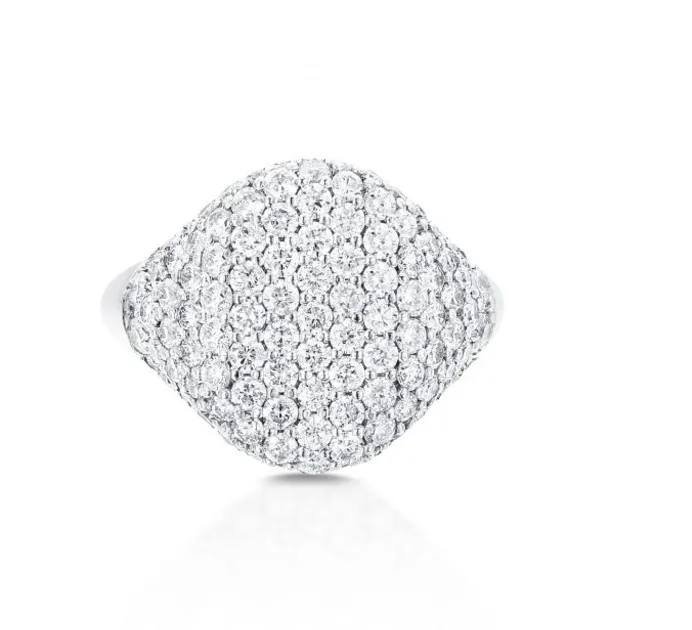 Bling Pinky Ring Carbon Hyde Rings