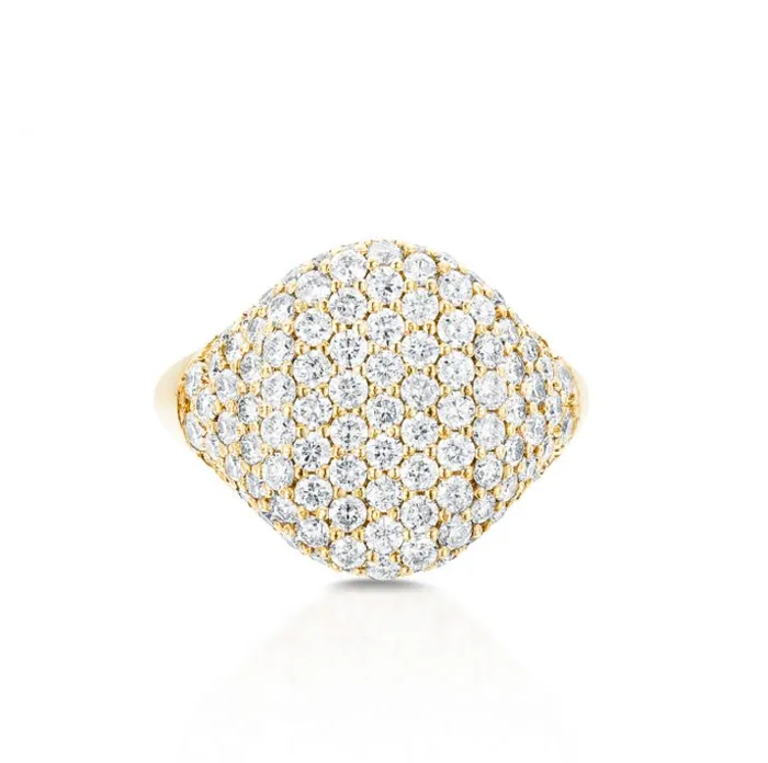 Bling Pinky Ring Carbon Hyde Rings