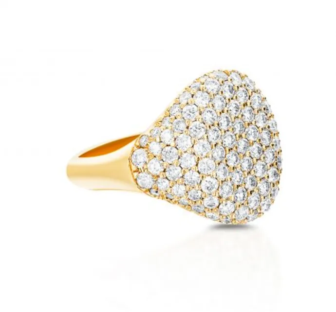 Bling Pinky Ring Carbon Hyde Rings
