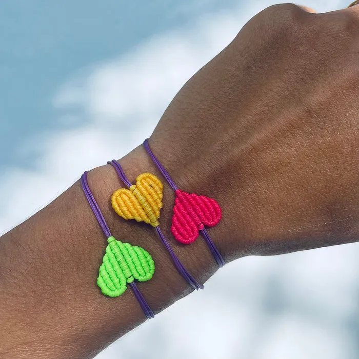 Bracelets Neon Heart Bracelet Oiya Bracelets Neon Heart Bracelet Oiya