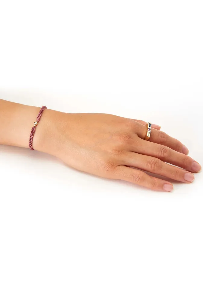 Bracelets Scosha Classic Diamond Bracelet in Rust