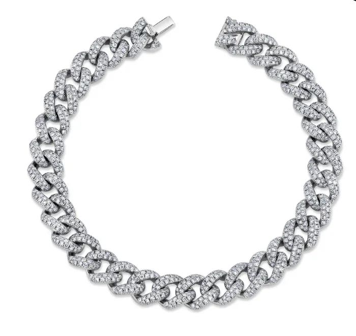 Bracelets Shay Fine Jewelry MEDIUM PAVE LINK BRACELET
