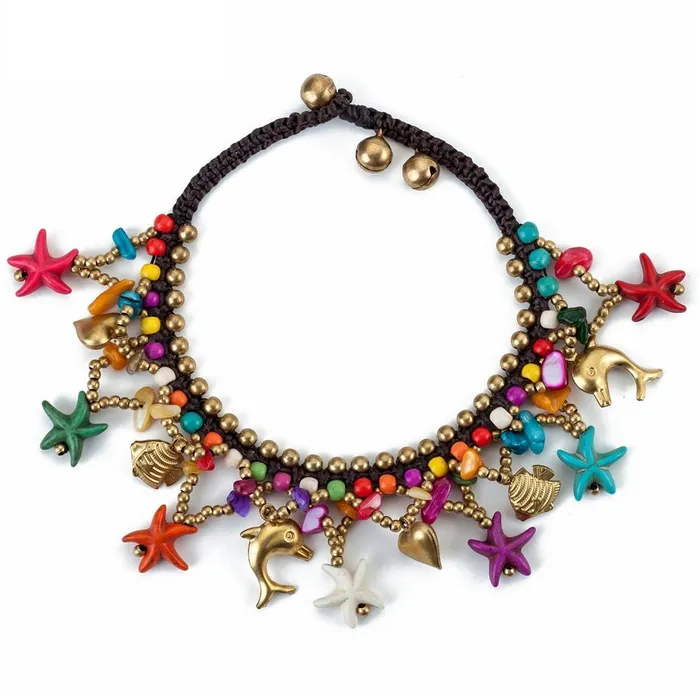 Bracelets Yellow Chimes Anklets for Women Bohemian Starfish Charms Beaded BraceletAnklet for Women and Girls Yellow Chimes Bracelets Yellow Chimes Anklets for Women Bohemian Starfish Charms Beaded BraceletAnklet for Women and Girls Yellow Chimes