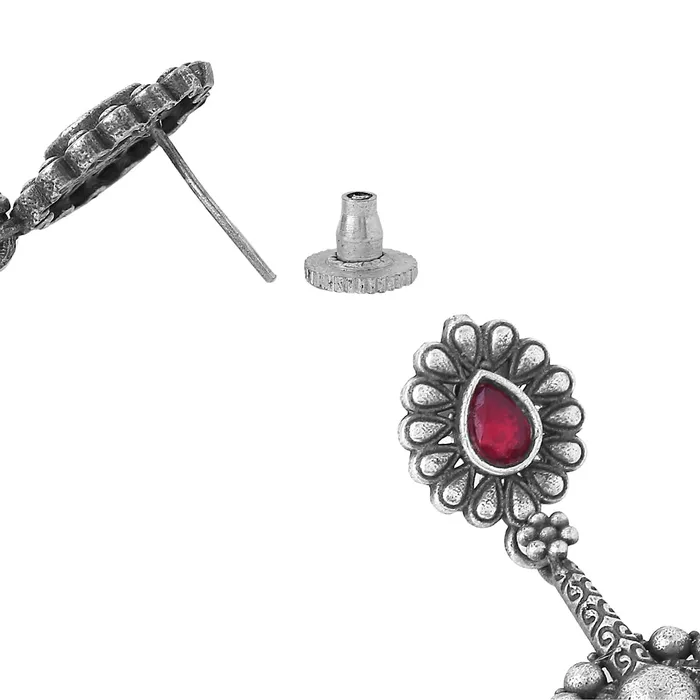 Bracelets Yellow Chimes Yellow Chimes Earrings for Women and Girls Traditional Silver Oxidised ChandbaliGerman SilverChand Baliyan EarringsBirthday Gift For girls and women Anniversary Gift for Wife