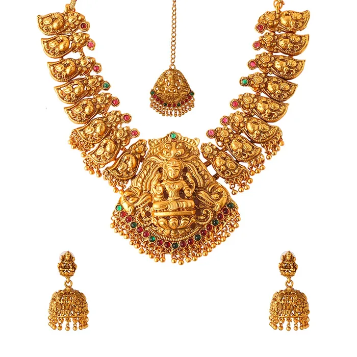 Bracelets Yellow Chimes Yellow Chimes Jewellery Set for Women Gold Plated Traditional Temple Jewelry Set Antique Necklace Set with Earrings and Maangtikka for Women and Girls JS 15 Bracelets Yellow Chimes Yellow Chimes Jewellery Set for Women Gold Plated Traditional Temple Jewelry Set Antique Necklace Set with Earrings and Maangtikka for Women and Girls JS 15