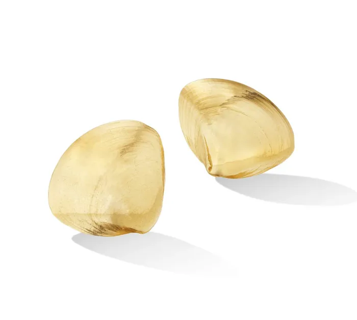 Cadar Earrings Yellow Gold Large Shell 70s Stud Earrings Cadar Earrings Yellow Gold Large Shell 70s Stud Earrings