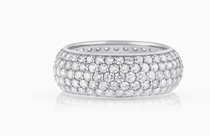 Carbon Hyde Rings Megaband Ring