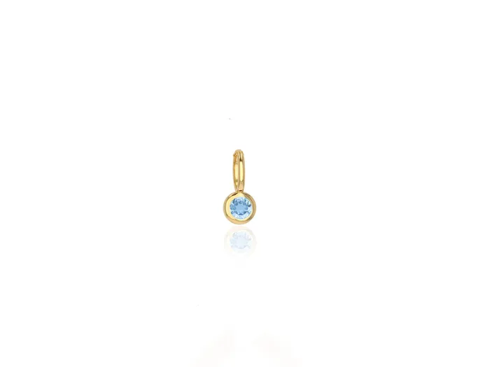 Charm Necklaces Mini Aquamarine Charm Rachel Reid