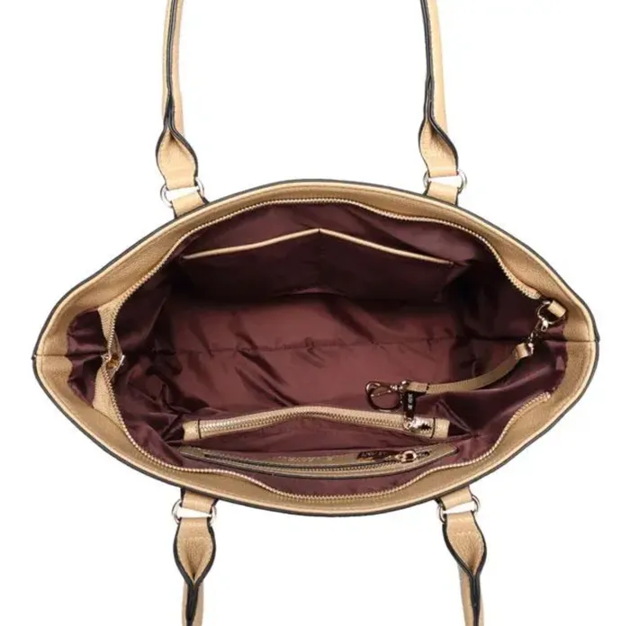 Classic Tote Bag Sand Vie Verte Vie Verte Earrings