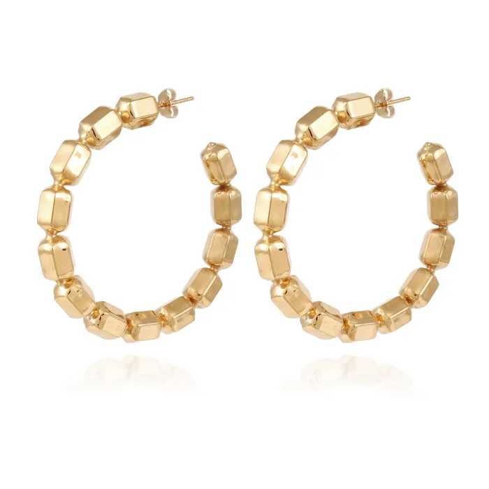 Colombus hoop earrings gold gas bijoux Earrings