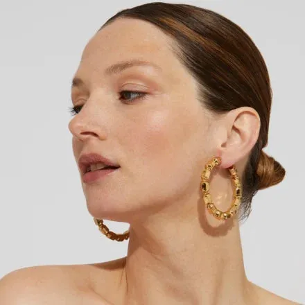 Colombus hoop earrings gold gas bijoux Earrings