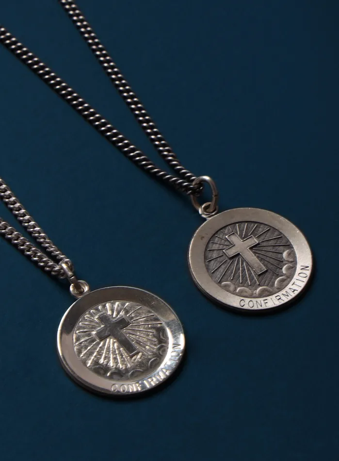 Confirmation Cross Sterling Silver Pendant Necklace for men WE ARE ALL SMITH Necklaces