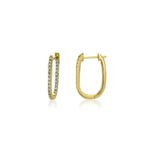 Diamond and Gold Inside Out Hoops Monarch Market Necklaces