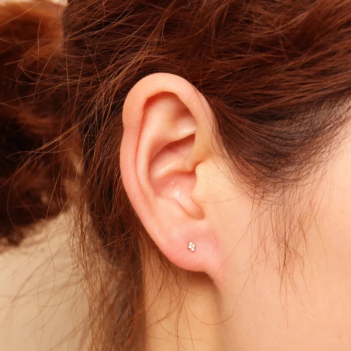 Earrings AURELIE GI AMY Single Diamond Stud