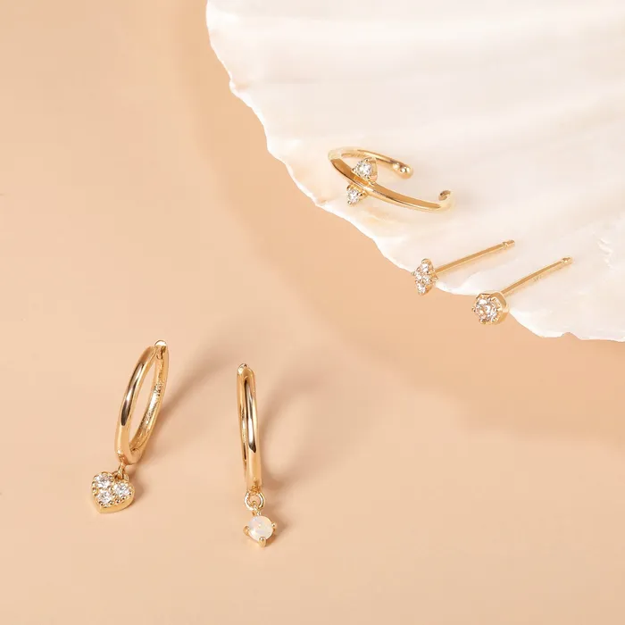 Earrings AURELIE GI AMY Single Diamond Stud