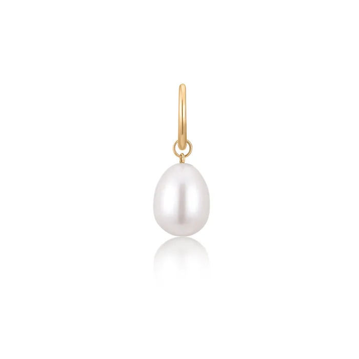 Earrings AURELIE GI CATERINA Dangle Pearl Huggie