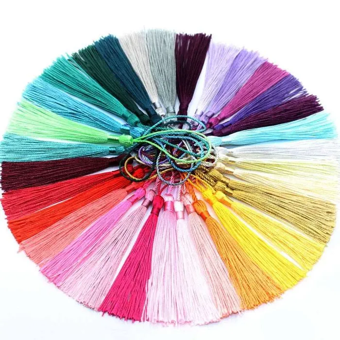 Earrings Bookmark Polyester Silk Tassels 10Pcspack Resinarthub