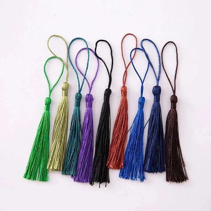 Earrings Bookmark Polyester Silk Tassels 10Pcspack Resinarthub