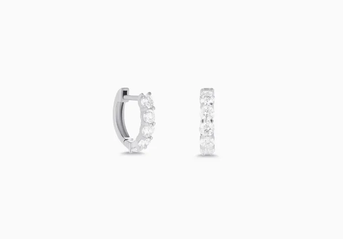 Earrings Carbon Hyde Sparkler Huggies
