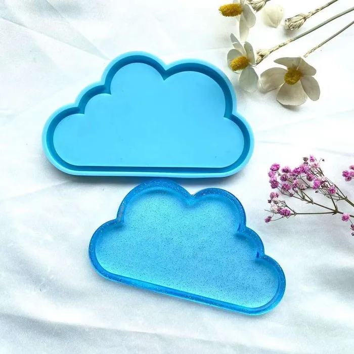Earrings Cloud Tray Silicone Mold Resinarthub