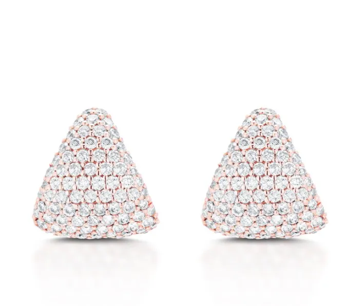 Earrings Diamond Ear Cups Carbon Hyde