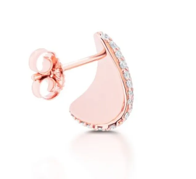 Earrings Diamond Ear Cups Carbon Hyde