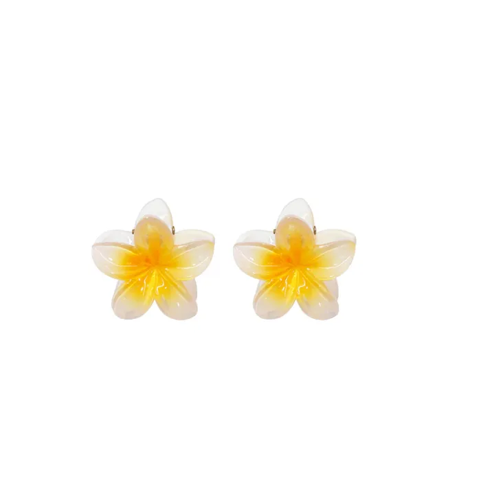 Earrings emi jay BABY SUPER BLOOM CLIP SET IN COCONUT