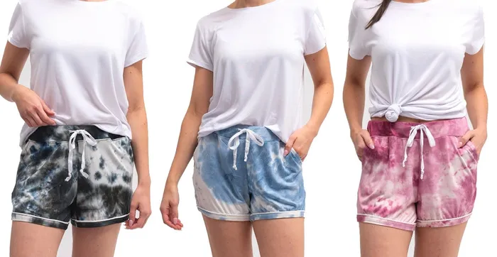 Earrings Hello Mello Tie Dye PJ Lounge Shorts