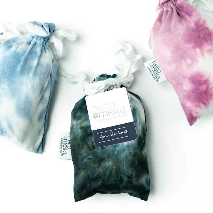 Earrings Hello Mello Tie Dye PJ Lounge Shorts