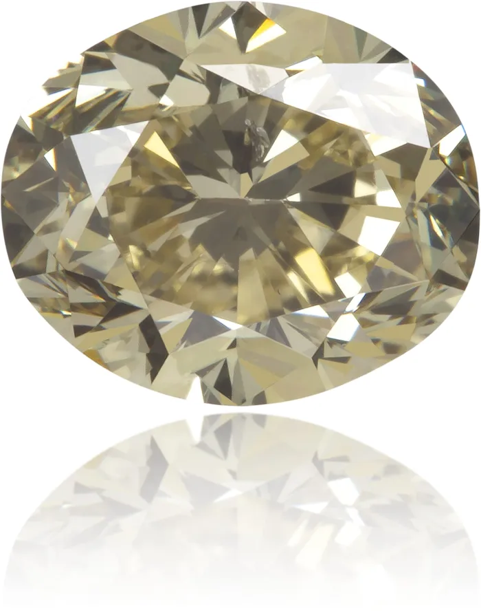 Earrings Langerman Diamonds Natural Brown Diamond Oval 121 ct Polished