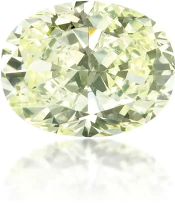 Earrings Langerman Diamonds Natural Green Diamond Oval 056 ct Polished