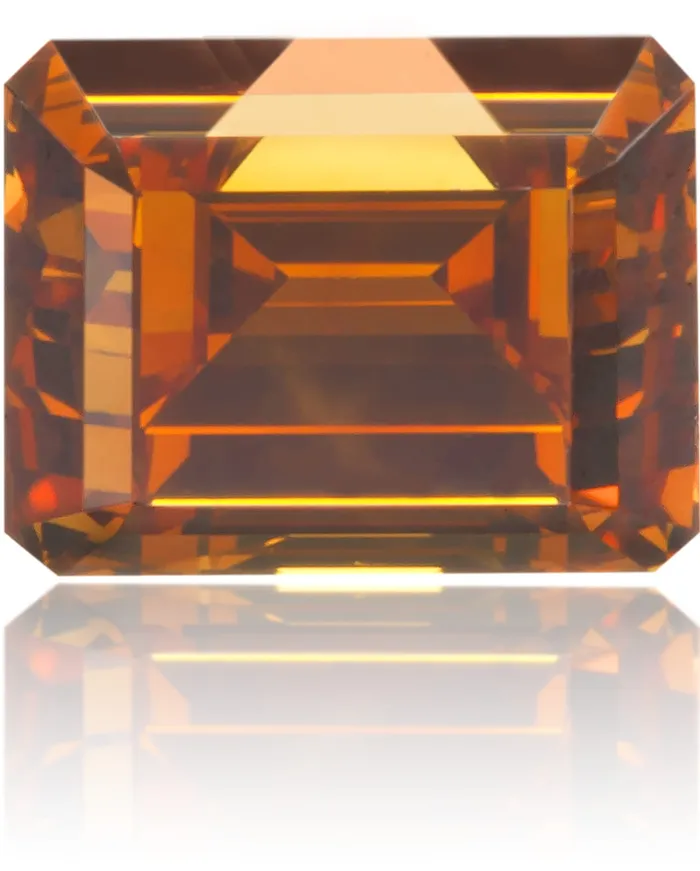 Earrings Langerman Diamonds Natural Orange Diamond Rectangle 058 ct Polished Earrings Langerman Diamonds Natural Orange Diamond Rectangle 058 ct Polished