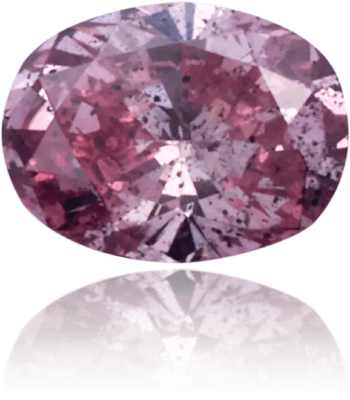 Earrings Langerman Diamonds Natural Pink Diamond Oval 017 ct Polished