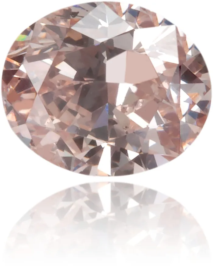 Earrings Langerman Diamonds Natural Pink Diamond Oval 025 ct Polished