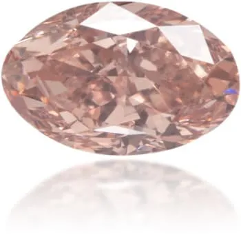 Earrings Langerman Diamonds Natural Pink Diamond Oval 054 ct Polished