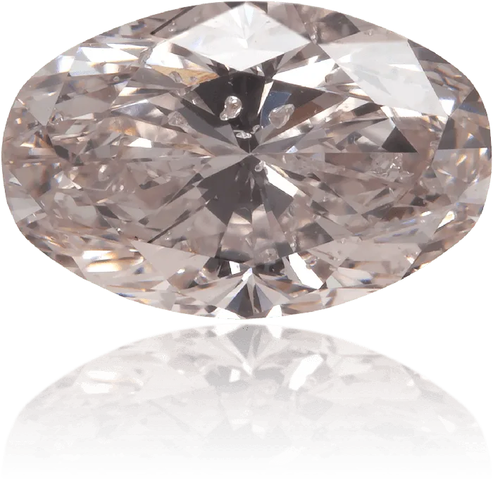 Earrings Langerman Diamonds Natural Pink Diamond Oval 134 ct Polished