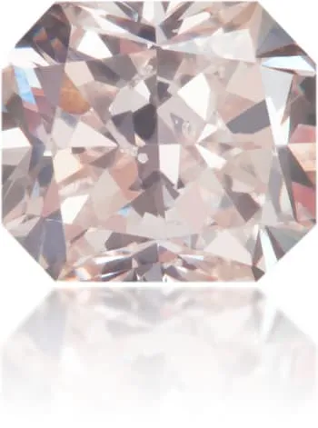 Earrings Langerman Diamonds Natural Pink Diamond Rectangle 072 ct Polished