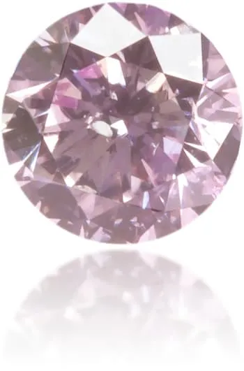 Earrings Langerman Diamonds Natural Purple Diamond Round 020 ct Polished