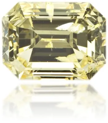 Earrings Langerman Diamonds Natural Yellow Diamond Rectangle 087 ct Polished